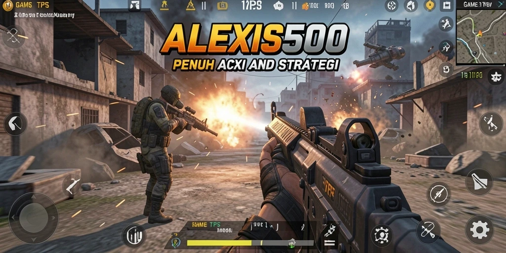 Tampilkan gameplay ALEXIS500 yang penuh aksi dan strategi.