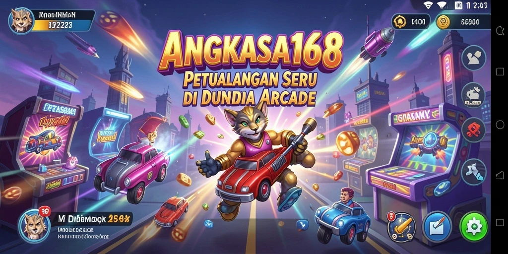 Tampilan gameplay seru dari ANGKASA168 dalam aksi Arcade.