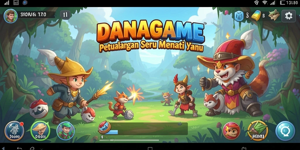 Tampilan gameplay yang memukau dalam petualangan seru DANAGAME.