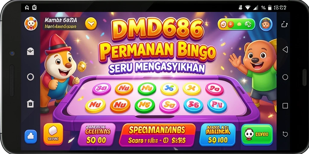Tangkapan layar DMD686 menampilkan gameplay Bingo yang seru dan interaktif.