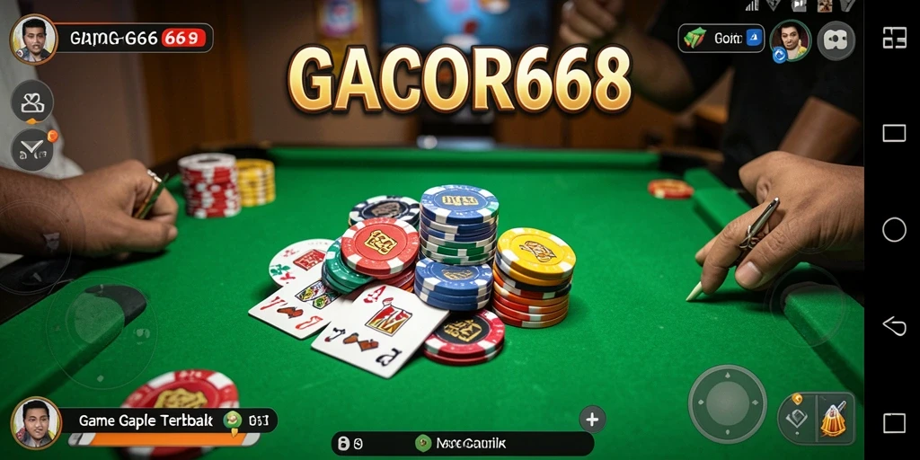 Tangkapan layar GACOR668 menunjukkan gameplay Gaple yang menarik dan interaktif.