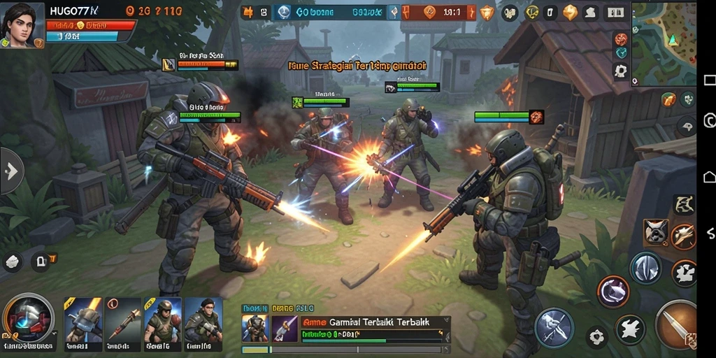 Tampilan grafis menarik dari gameplay HUGO77.