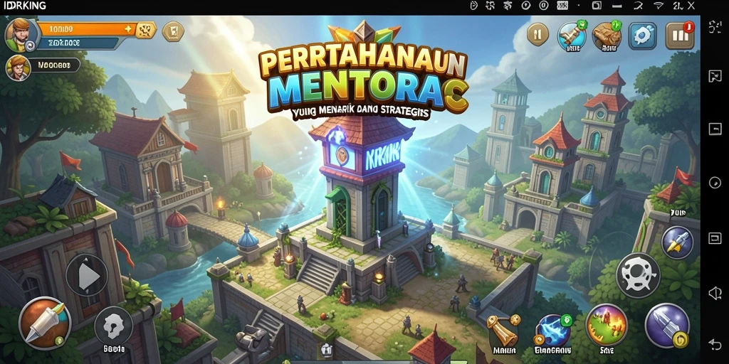 Screenshot menampilkan gameplay seru dari IDRKING dalam bertahan dari serangan musuh.