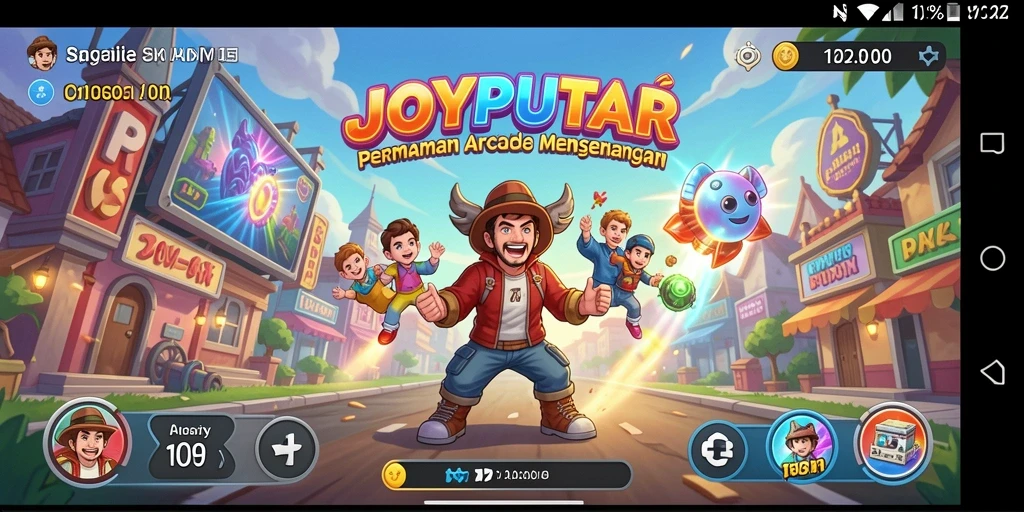 Screenshot gameplay JOYPUTAR yang penuh aksi dan tantangan.