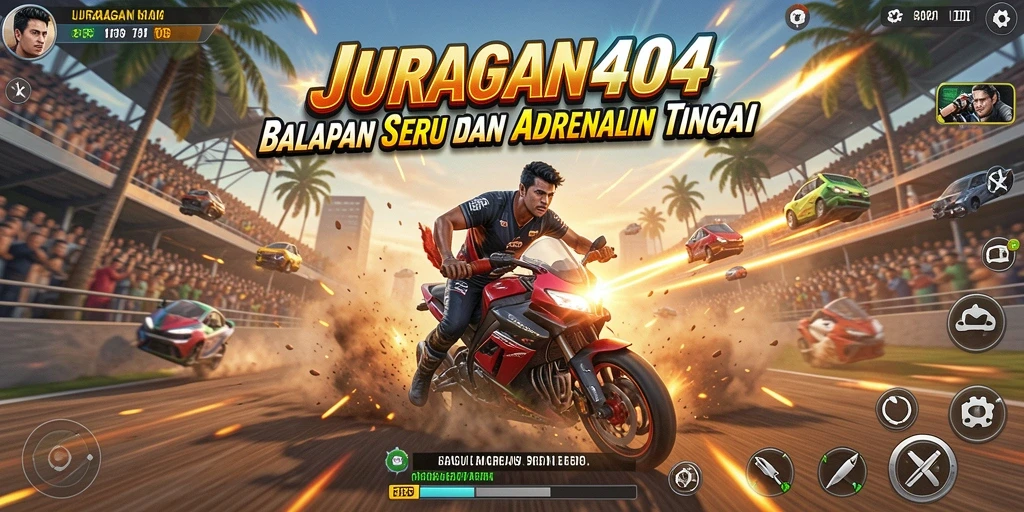 Tampilan gameplay JURAGAN404 yang mendebarkan dan memukau.