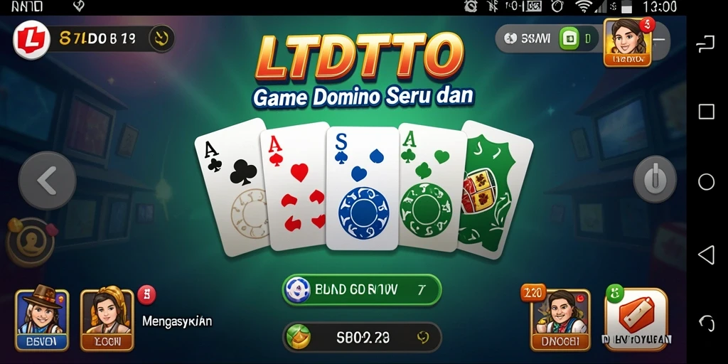 Tampilan menarik dari gameplay seru LTDTOTO dalam permainan Domino.
