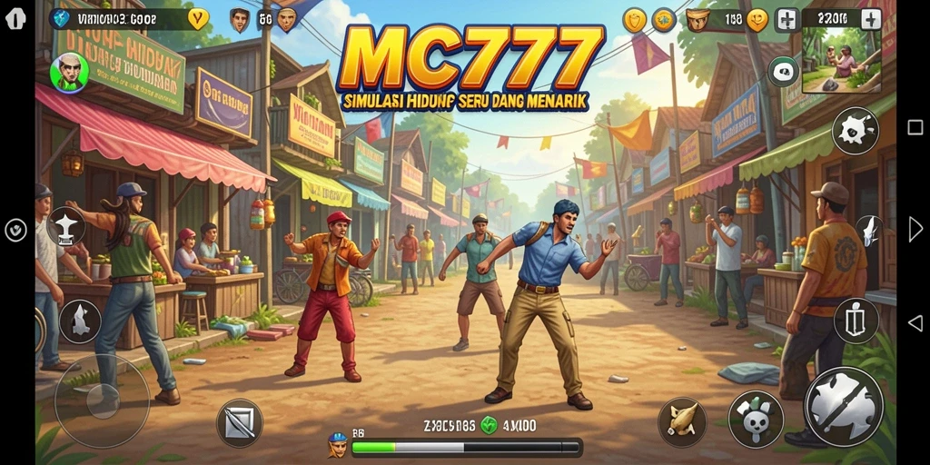 Screenshot MC777 dengan gameplay simulasi yang mengasyikkan.