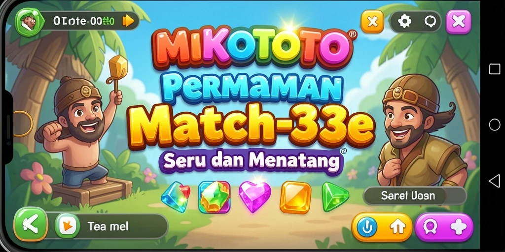 Tampilan menarik dari gameplay MIKOTOTO dengan berbagai item colorful.