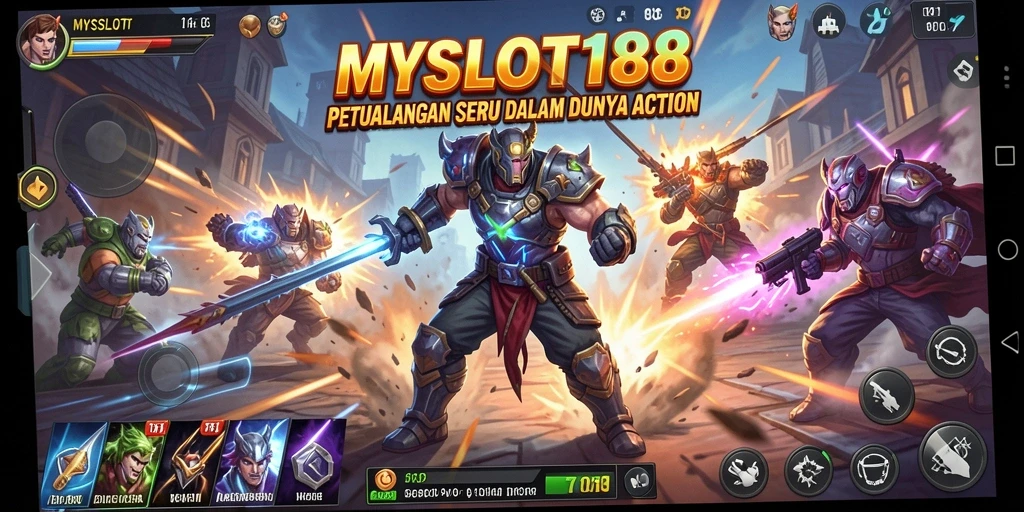Tampilan gameplay seru MYSLOT188 dengan aksi mendebarkan.