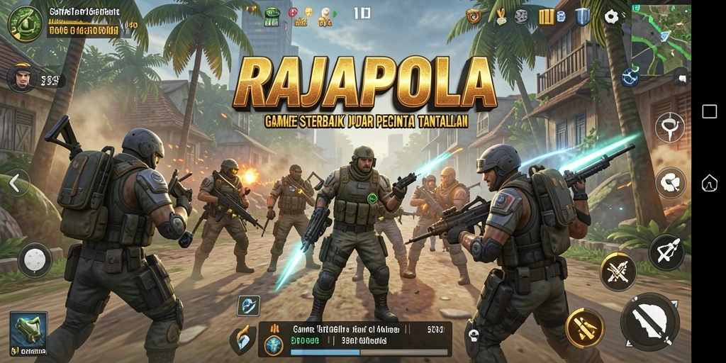 Tampilan gameplay <strong>RAJAPOLA</strong> yang mendebarkan dan penuh strategi.