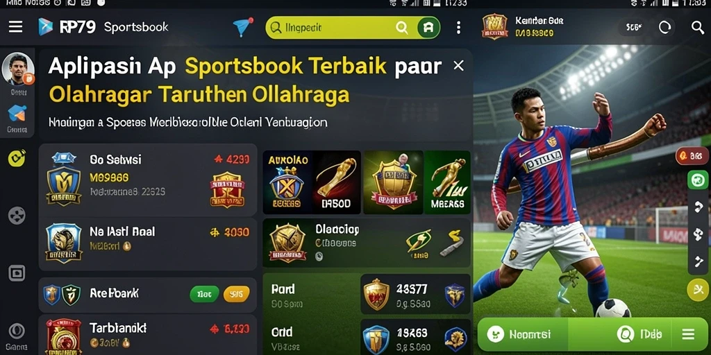 Tampilan gameplay RP79 yang menarik saat memasang taruhan olahraga.